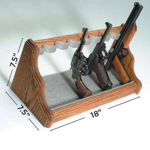Liberty Safe Oak Pistol Rack 8-Gun Beige
