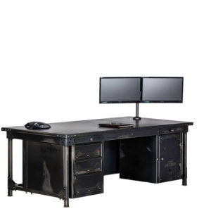 Rhino Ironworks Executive Desk IWD3084 Desk Package