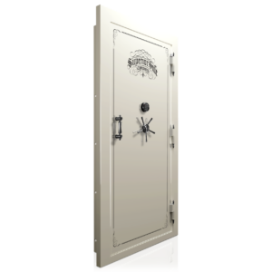 Champion Superior Vault Door Series V038 Ivory Black Logo With Chrome Accessory Finish And SGE Lock