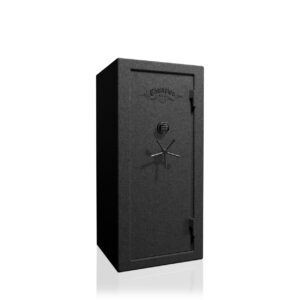 Champion Gun Safes Challenger Series GC-20 Granite Black With Chrome Accessory And SGE Lock