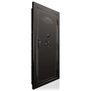Champion Vault Door Series C038 Platinum With Silver Logo And Black Chrome Accessory Finish