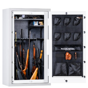 Rhino Metals Gun Safe Kodiak Series KGX5933W Interior View Gloss White