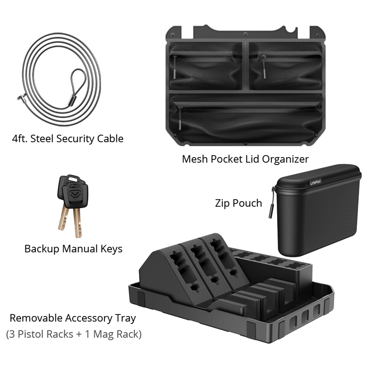 Vaultek LifePod XR Biometric Range Edition - Covert Black - Image 4