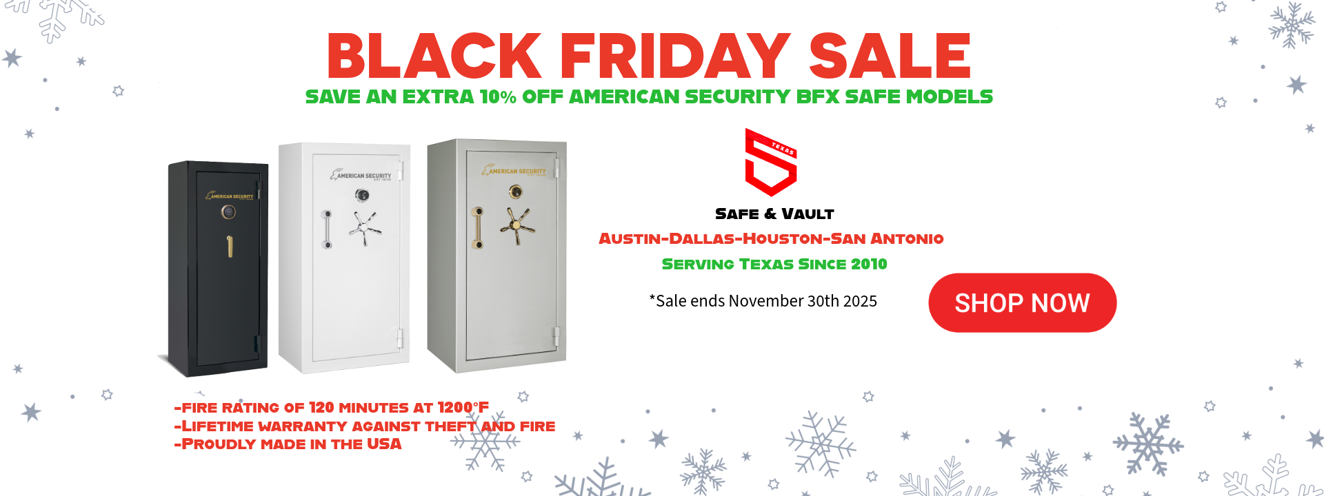 a white safe with a gold lock